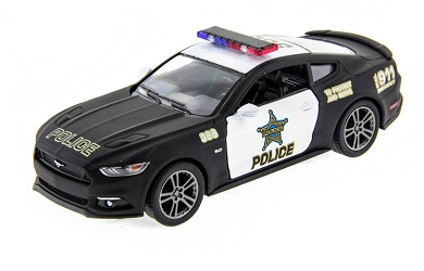 Машинка Kinsmart Ford Mustang GT 2015 Police 1:38 инерционная