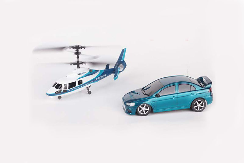 Радиоуправляемый игровой набор Wineya вертолет и машина - W3010HC