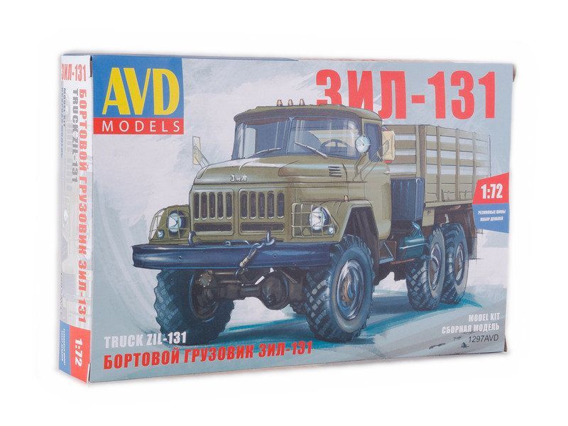Сборная модель AVD ЗИЛ-131 бортовой, 1/72