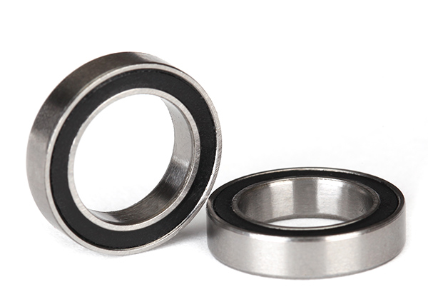 Подшипники Ball bearings, black rubber sealed (12x18x4mm) (2)