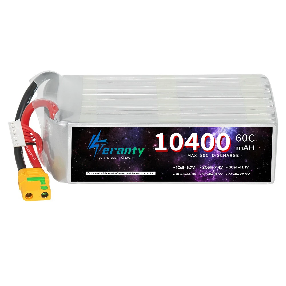 Аккумулятор Teranty 10400 мАч 60C 22.2V XT90