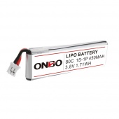 Литиевый аккумулятор Onbo 450 mAh 1S (80C)