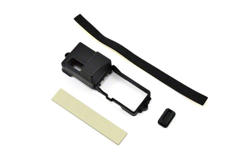 Box, receiver/ ESC mount/ rubber plug/ adhesive foam tape (2)