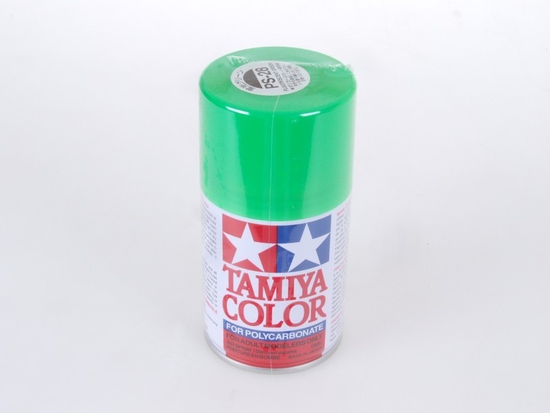 Краска для лексана Tamiya PS-28 флюоресцентная зеленая