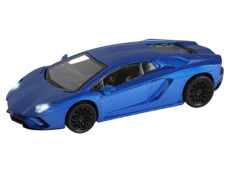 Машина ''АВТОПАНОРАМА'' Lamborghini Aventador S Coupe, синий, 1/32, свет, звук, в/к 17,5*12,5*6,5 см