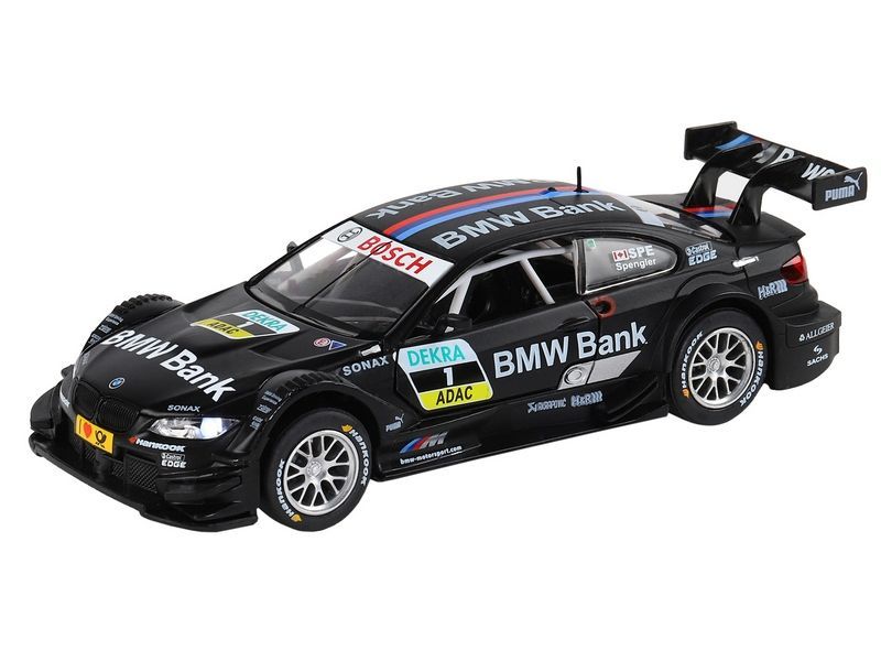 Машина ''АВТОПАНОРАМА'' BMW M3 DTM, черный, 1/32, свет, звук, инерция, в/к 17,5*13,5*9 см
