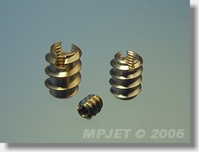 Резьбовая втулка M4, латунь, MPJet, 4шт.