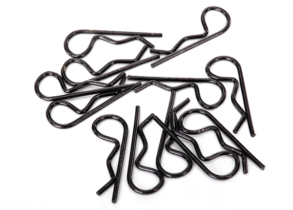 Клипсы Body clips, black (12) (standard size)