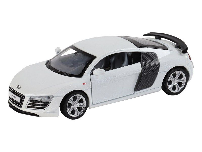 Машина ''АВТОПАНОРАМА'' Audi R8 GT, белый, 1/32, свет, звук, инерция, в/к 17,5*13,5*9 см