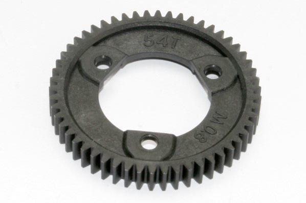 Spur gear, 54-tooth (0.8 metric pitch, compatible with 32-pitch) (for center differnential)