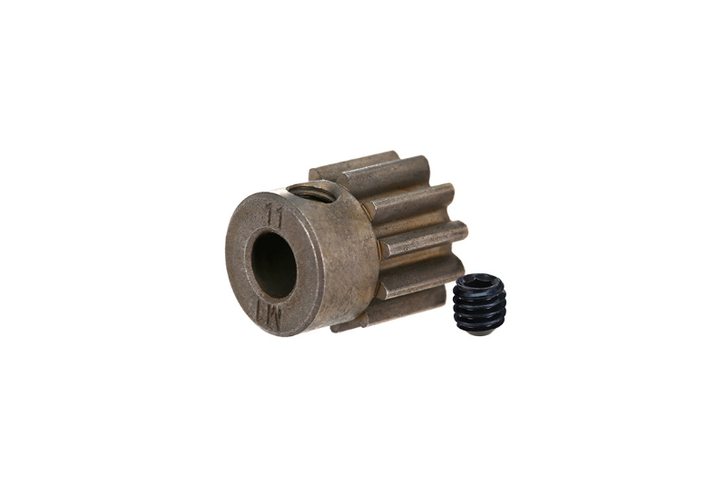 Gear, 11T pinion (1.0 metric pitch) (fits 5mm shaft)/ set screw