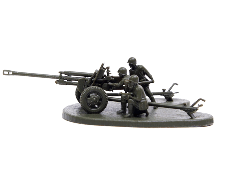 Сборные солдатики ZVEZDA Советская противотанковая пушка ЗИС-3, 1/72