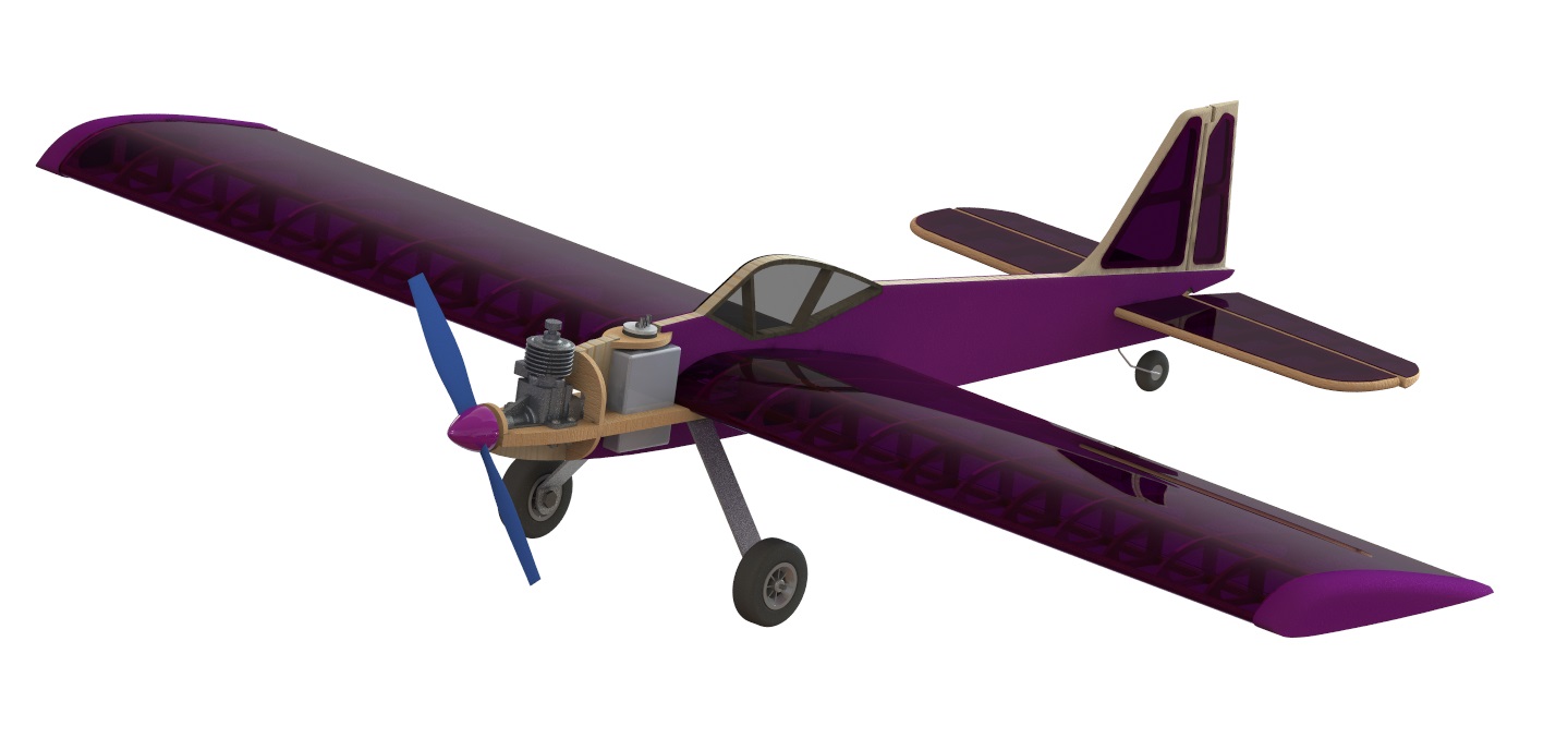 Кордовая учебно-тренировочная пилотажная модель самолета F2B ''КРЕЧЕТ''