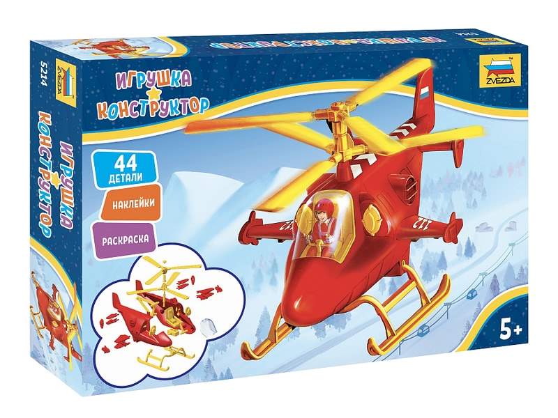 Сборная модель ZVEZDA Игрушка-конструктор: Спасательный вертолёт