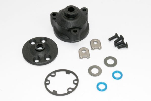 Housing, center differential/ x-ring gaskets (2)/ ring gear gasket/ bushings (2)/ 5x10x0.5 TW (2)/ C