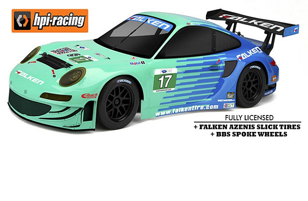 Радиоуправляемые автомобиль HPI 1:10 Sprint 2 Sport Porsche 911 GT3 Falken 4WD 2.4 Ghz, электро, RTR