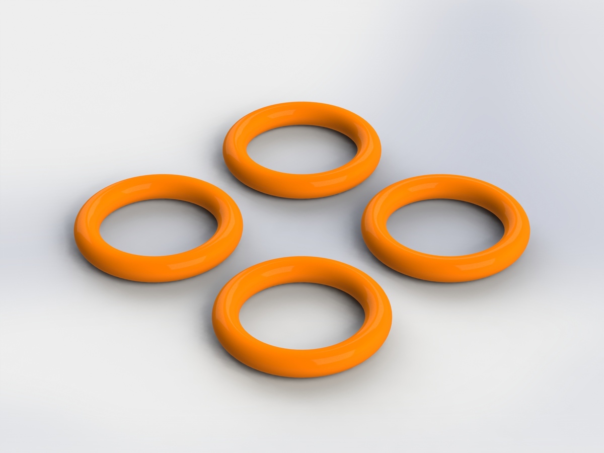 Резиновые кольца 7х1.5мм (4шт)