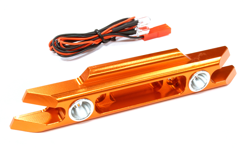 Задний бампер с LED фарами (оранж) Traxxas 1/10 Revo 3.3 & E-Revo