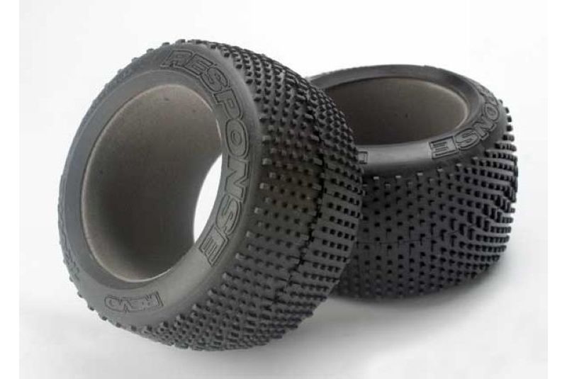 Tires, Response racing 3.8'' (soft-compound, narrow profile, short knobby design)/ foam in