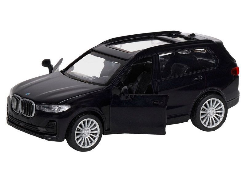 Машина АВТОПАНОРАМА BMW X7, 1/44, черный, инерция, откр. двери, в/к 17,5*12,5*6,5 см