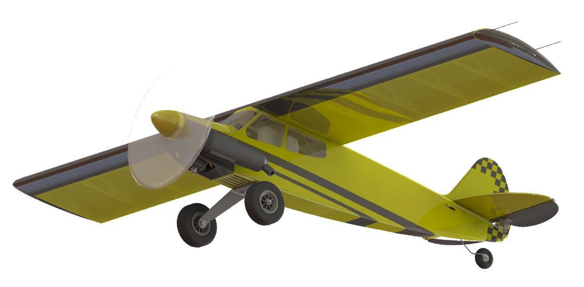 Кордовая учебно-тренировочная пилотажная модель самолета F2B ''КОЛИБРИ''