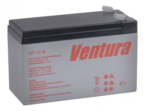 Аккумулятор для электромобиля 12V 9Ah Ventura