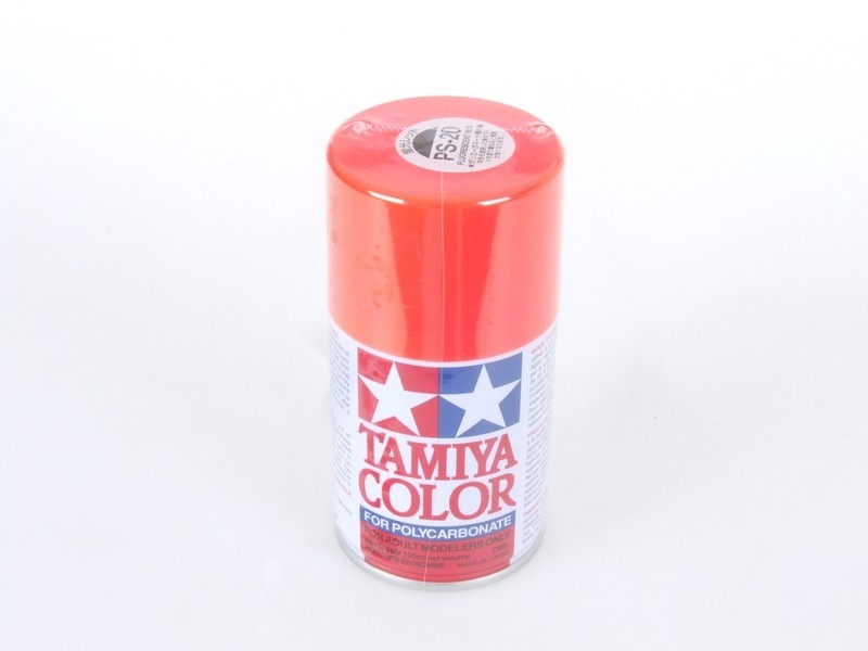 Краска для лексана Tamiya PS-20 флюоресцентная красная