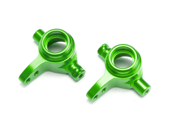 Рулевые кулаки, алюминий 6061-T6 (анодированный зеленым цветом), левый и правый