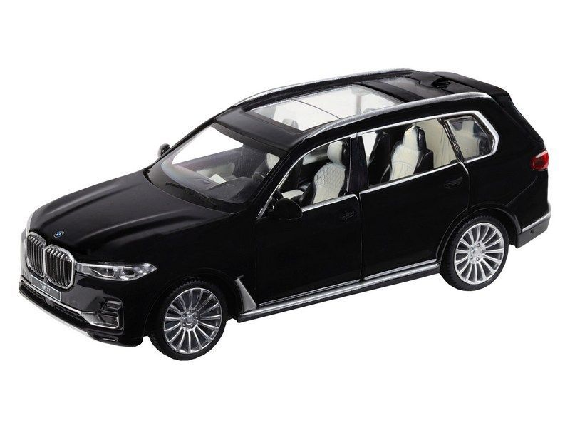 Машина ''АВТОПАНОРАМА'' BMW X7, черный, 1/32, свет, звук, инерция, в/к 17,5*13,5*9 см