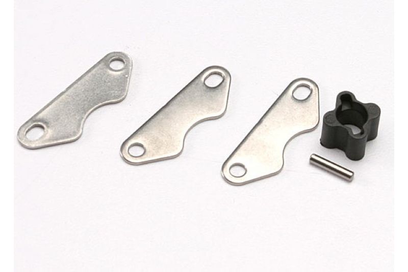 Brake disc hub (for Revo rear brake kit)/ 2mm pin (1)/ brake pads (3)