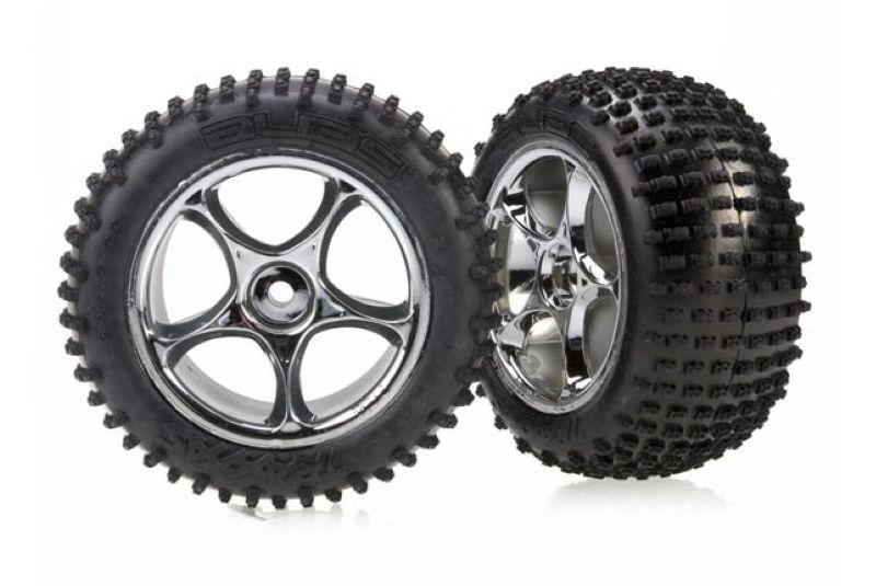 Tires & wheels, assembled (Tracer 2.2'' chrome wheels, Alias 2.2'' tires) (2