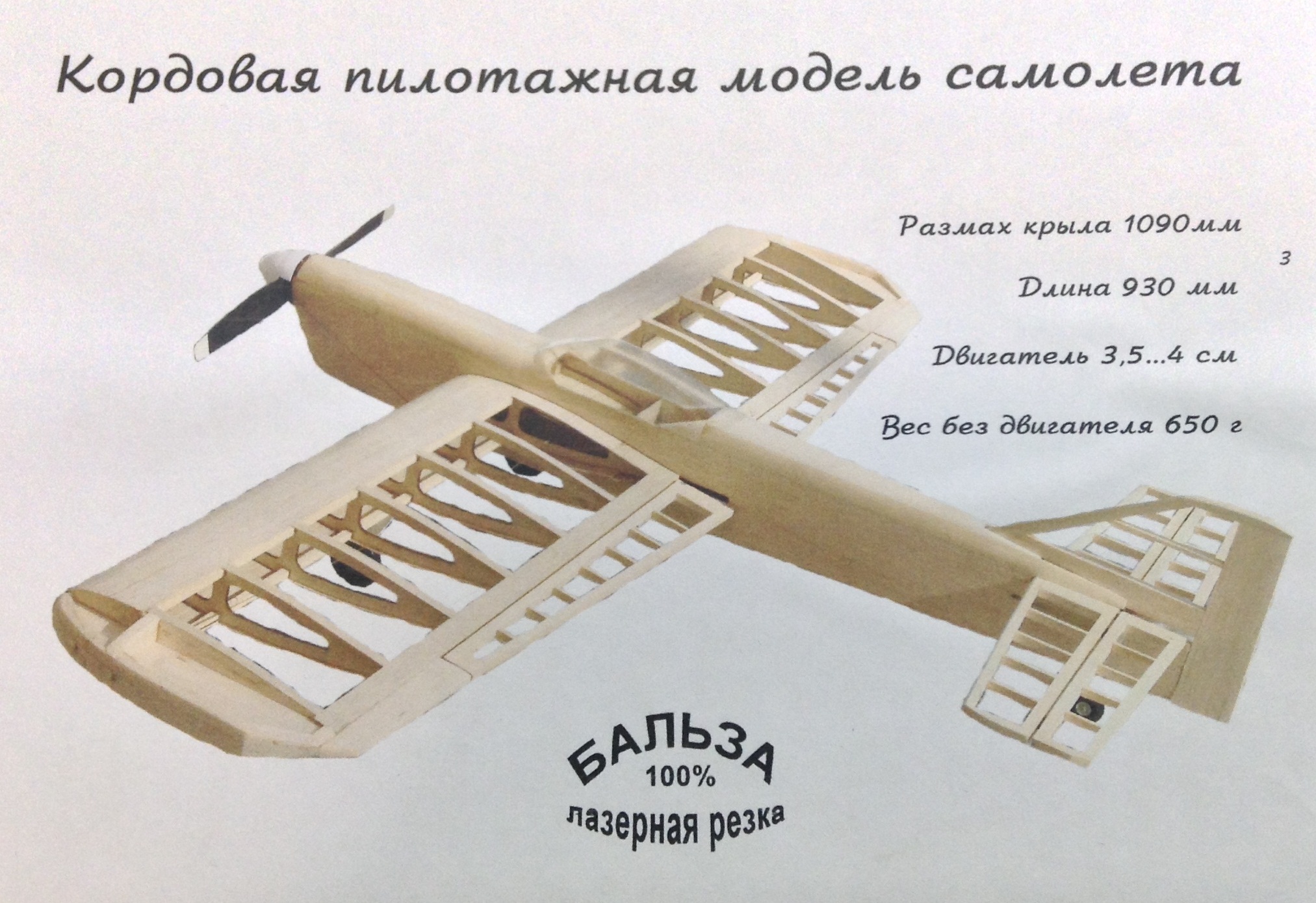 Кордовая пилотажная модель самолета F2B