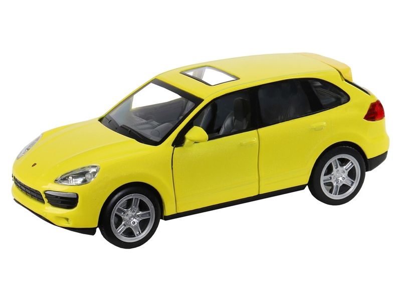 Машина ''АВТОПАНОРАМА'' Porsche Cayenne S, желтый, 1/32, свет, звук, инерция, в/к 17,5*13,5*9 см