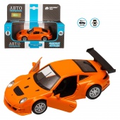 Машина АВТОПАНОРАМА Porsche 911 GT3 RSR, оранжевый, 1/39, инерция, в/к 17,5*12,5*6,5 см