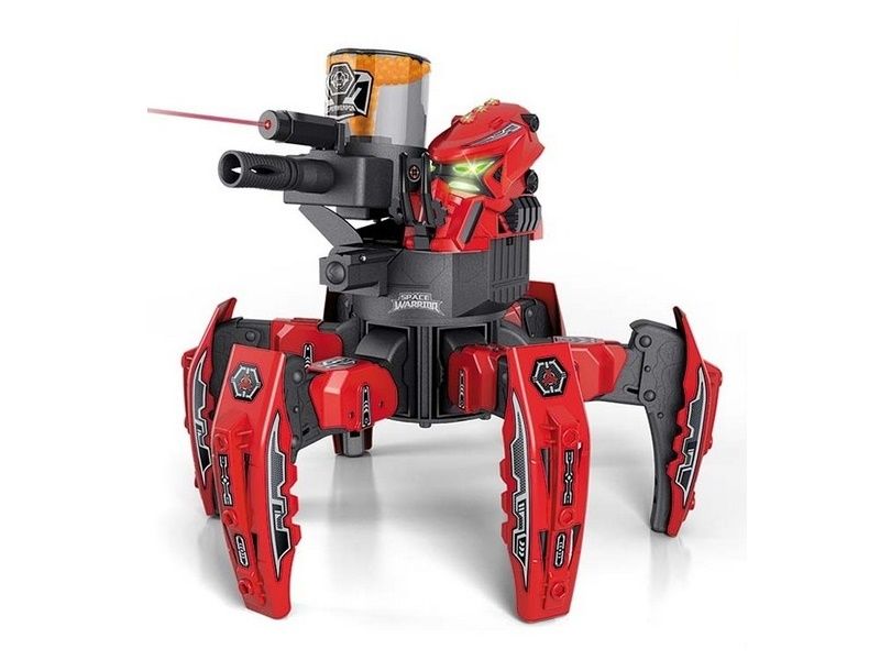 Р/У боевой робот-паук Space Warrior, лазер, пульки, синий, Ni-Mh и З/У, 2.4G