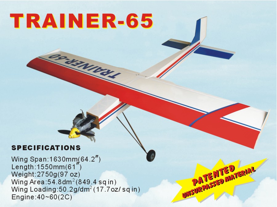 Модель самолета Richmodel Trainer 65