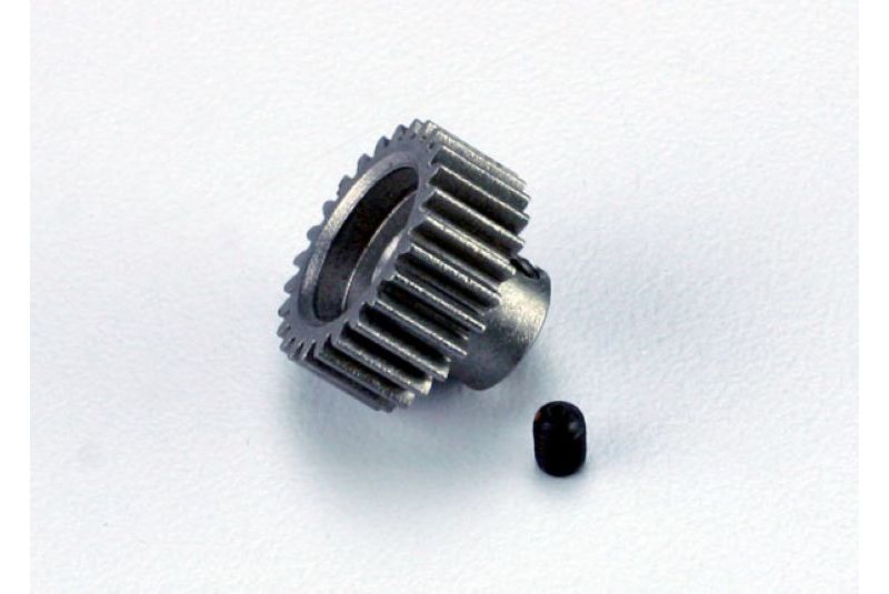 Шестерня электромотора с винтом крепления для моделей TRAXXAS 1:16 (металл, 26 зубов)