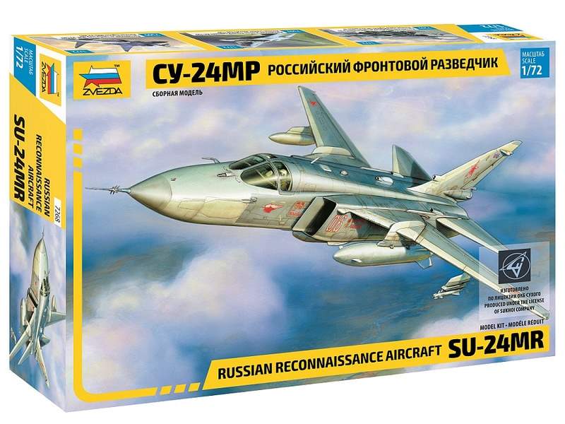 Сборная модель ZVEZDA Самолет-разведчик ''Су-24МР'', 1/72
