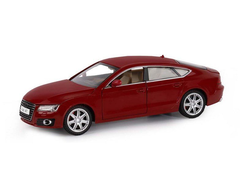 Машина ''АВТОПАНОРАМА'' Audi A7, красный, 1/24, свет, звук, в/к 24,5*12,5*10,5 см