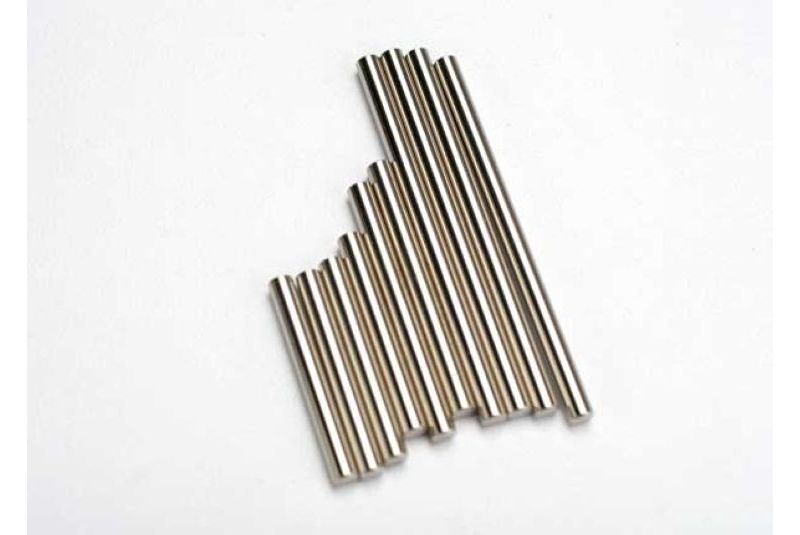 Suspension pin set, complete (hardened steel, front & rear), 3x27mm (4), 3x35mm (2), 3x52mm (4)