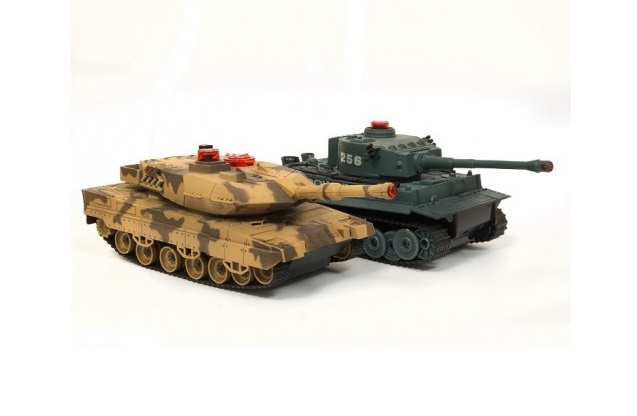 Радиоуправляемый танковый бой Tiger vs Leopard 1:32 2.4GHz