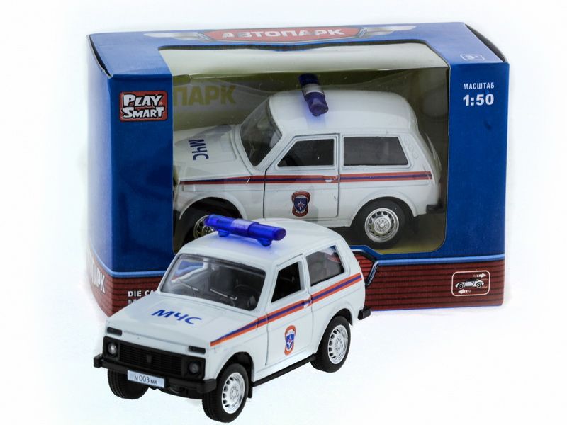 Машина ''АВТОПАНОРАМА'' инерц. ВАЗ 2121 1/50, в/к 12*7*5,5 см, белая
