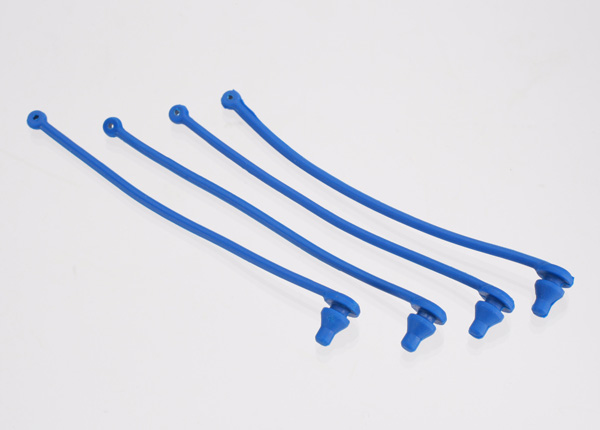 Набор фиксаторов клипс Traxxas (синий) (4)Body clip retainer, blue (4)