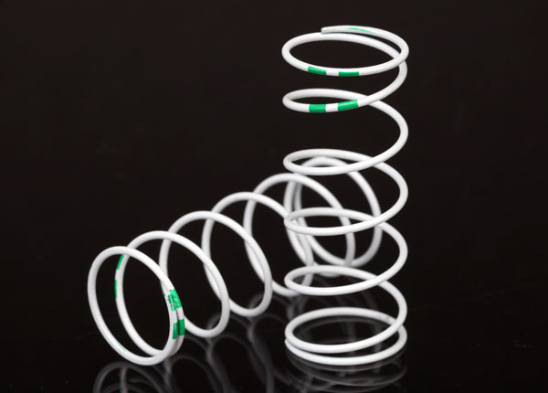 Пружины, shock, белые (GTR long) (0.653 rate green) (1 pair)