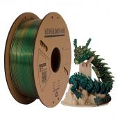 Филамент Kingroon PLA Tri Color Silk Golden-Green-Black 1.75mm 1KG