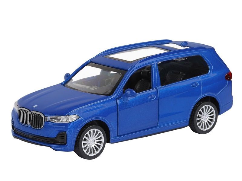 Машина АВТОПАНОРАМА BMW X7, синий, 1/44, инерция, в/к 17,5*12,5*6,5 см