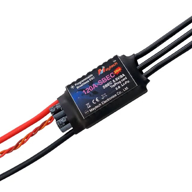 Регулятор оборотов Maytech Falcon-Pro 32bit 6A-SBEC 2-8S  120А