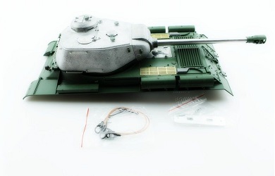 Верхняя часть корпуса Taigen с металлической башней на 360° для танка ИС-2 с ИК-пушкой (неокрашена)