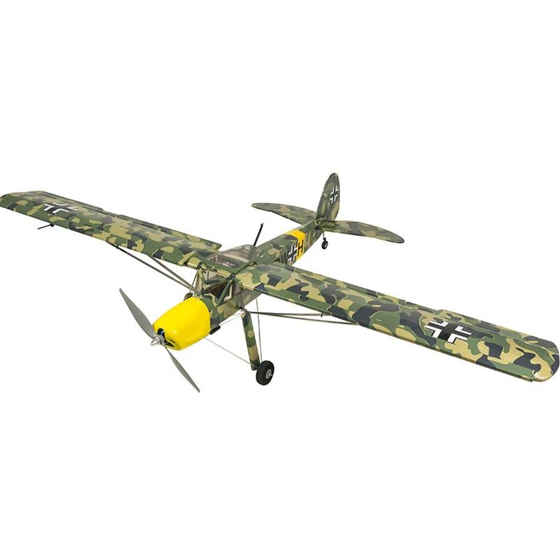 Радиоуправляемый самолет SCG211 Fi156 1.6M ARF(Camouflage)+Motor+ESC+Servo+Wire (MO2817+11inch Prop+60AESC+9g*8pcs)