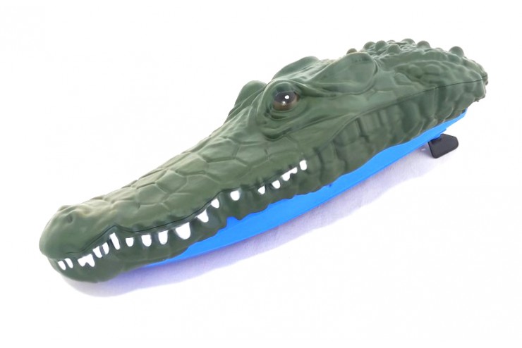 Радиоуправляемый катер крокодил 2 в 1 Синий